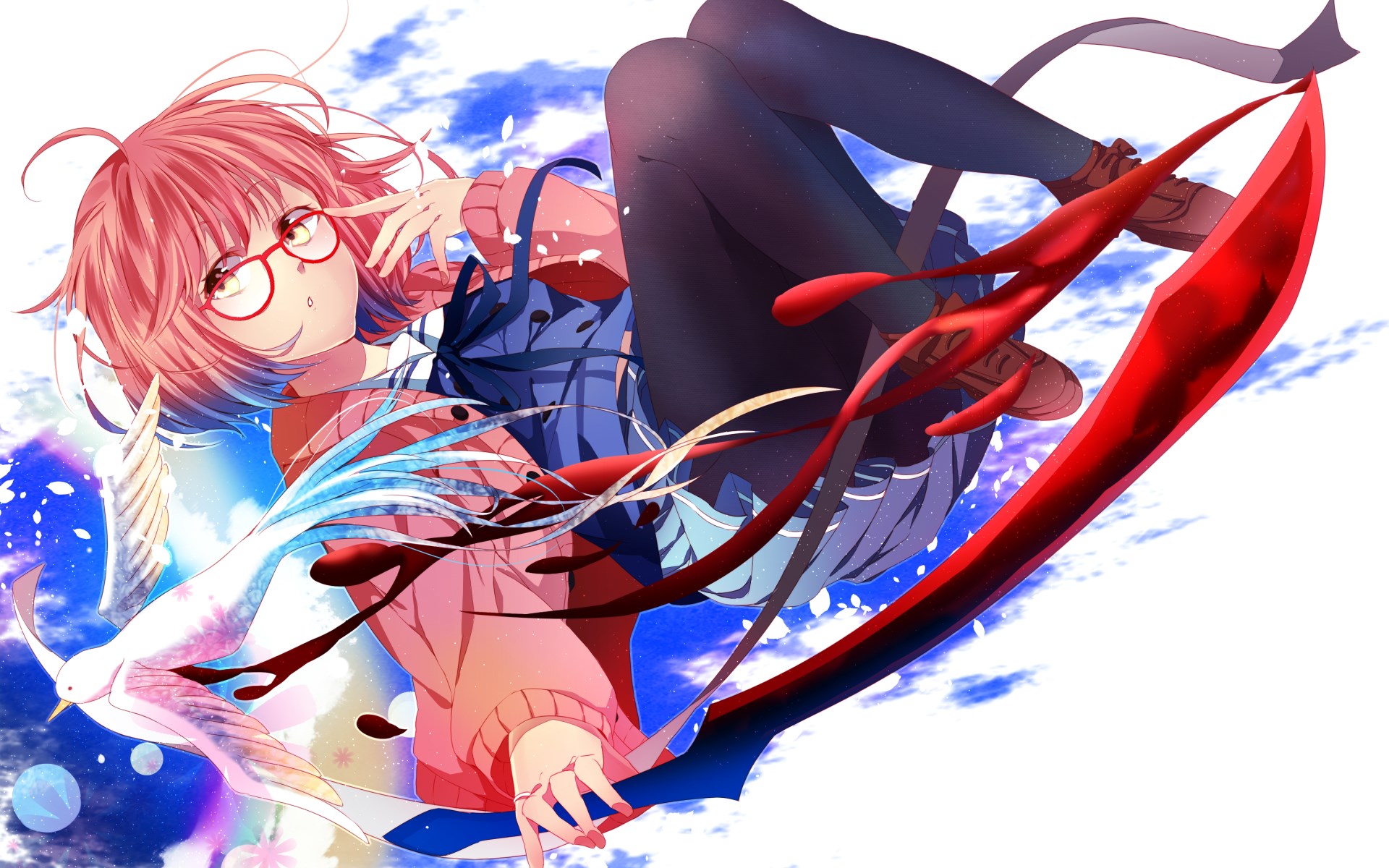 Kyoukai No Kanata Anime Girl Kuriyama Mirai Wallpapers