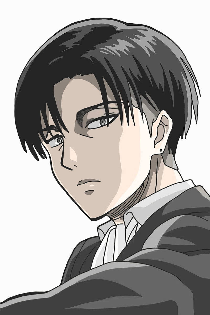 Levi Ackerman Monochrome Wallpapers