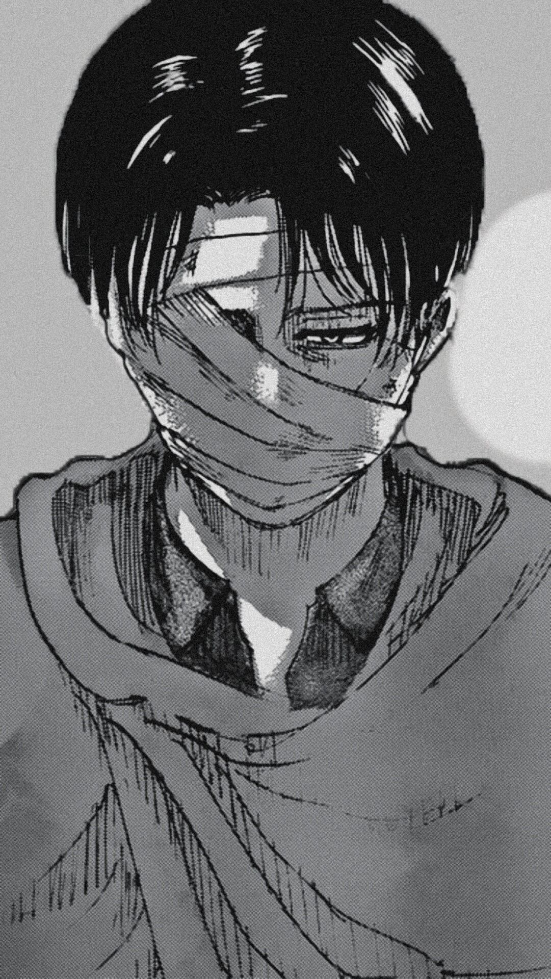 Levi Ackerman Monochrome Wallpapers