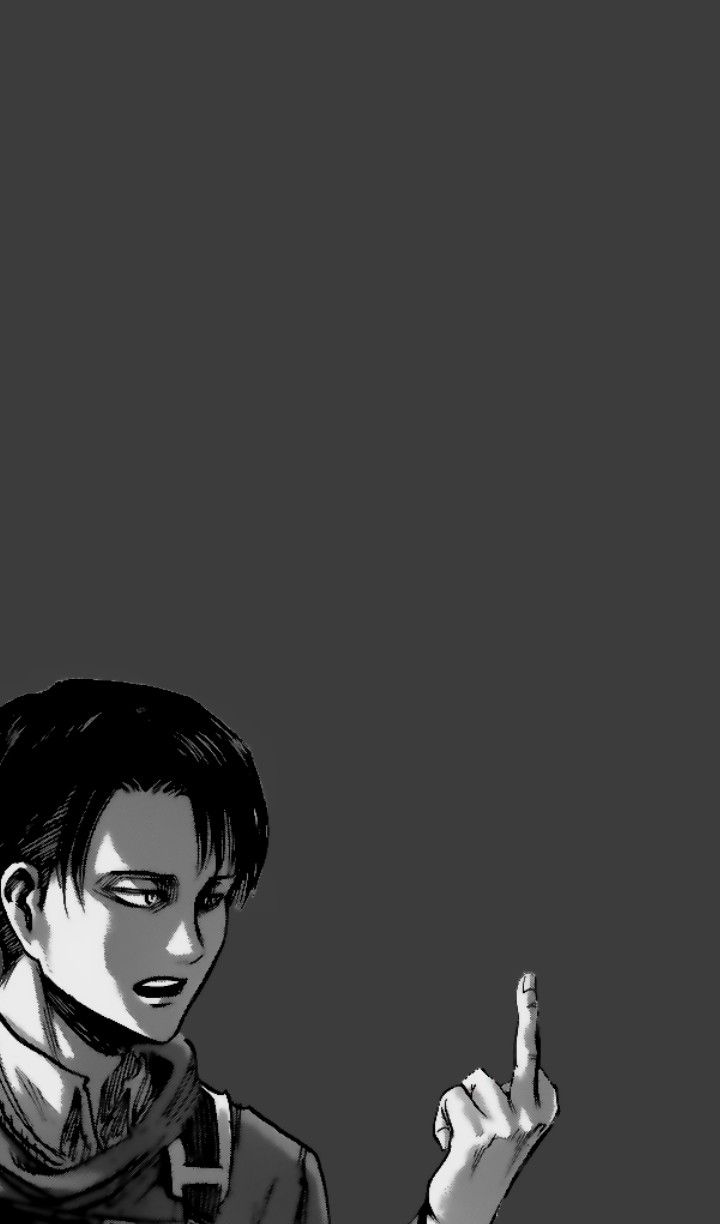 Levi Ackerman Monochrome Wallpapers