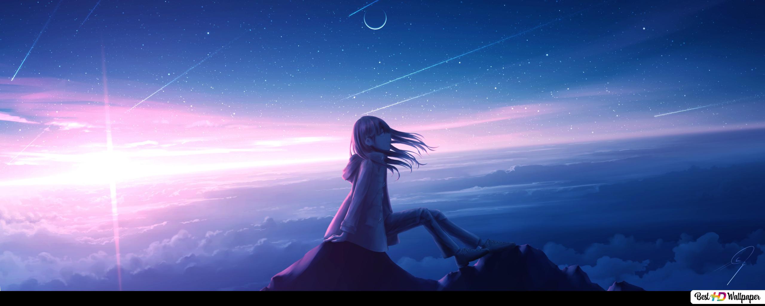 Lonely Girl Starring Shooting Star Wallpapers