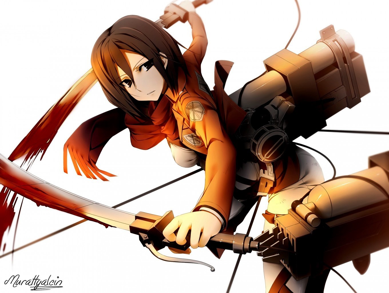 Mikasa Ackerman With Sword Wallpapers