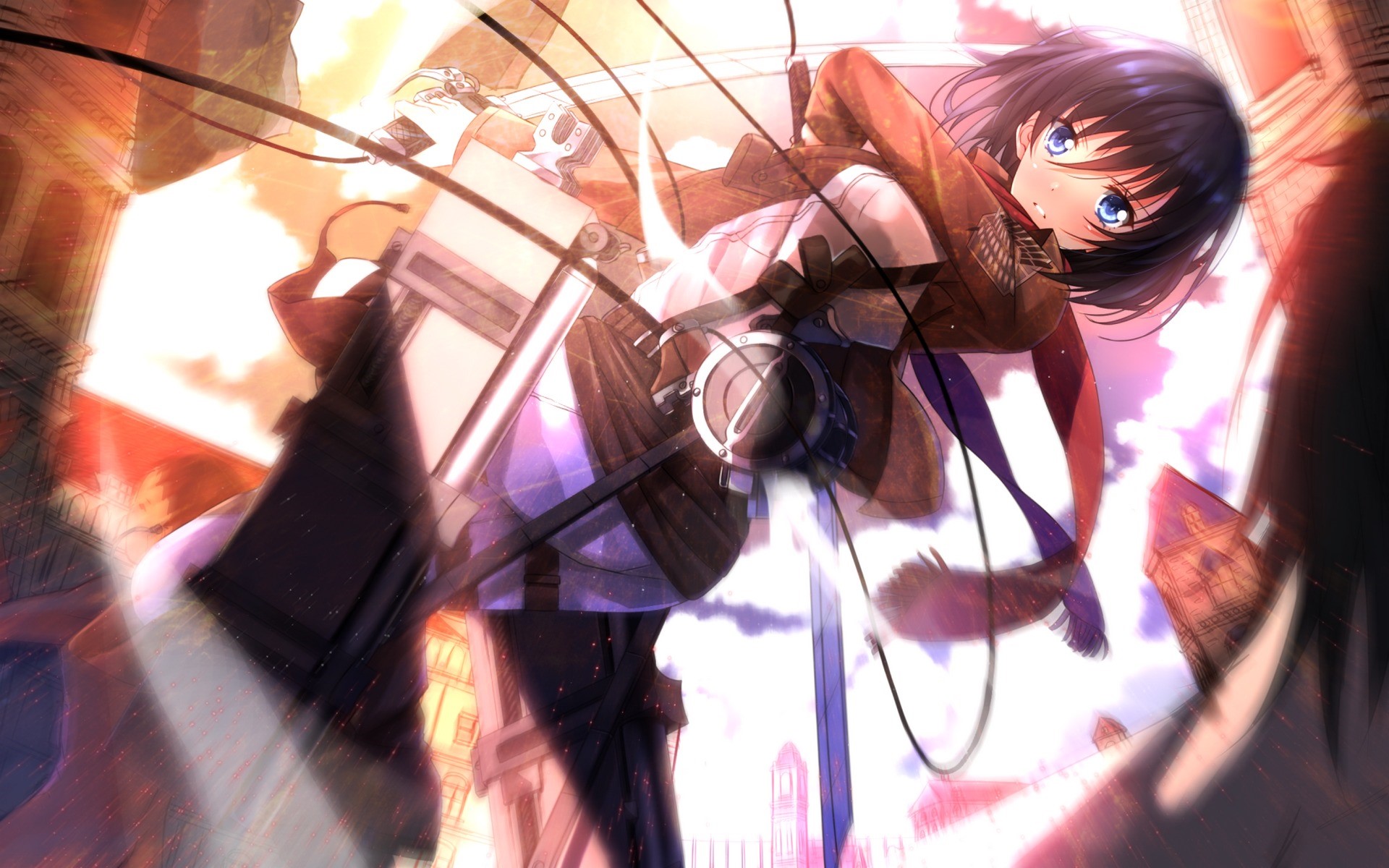 Mikasa Ackerman With Sword Wallpapers