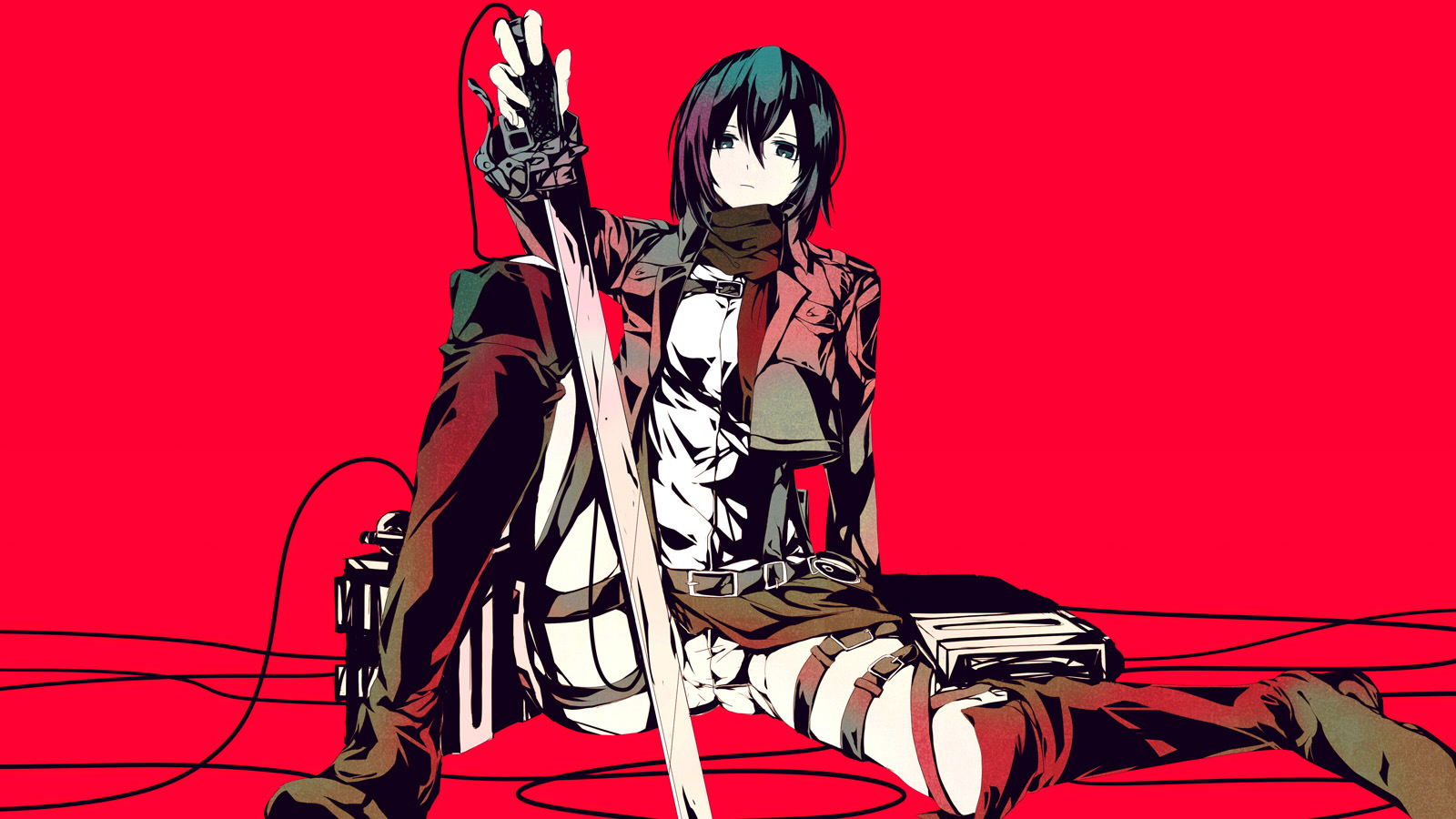 Mikasa Ackerman With Sword Wallpapers