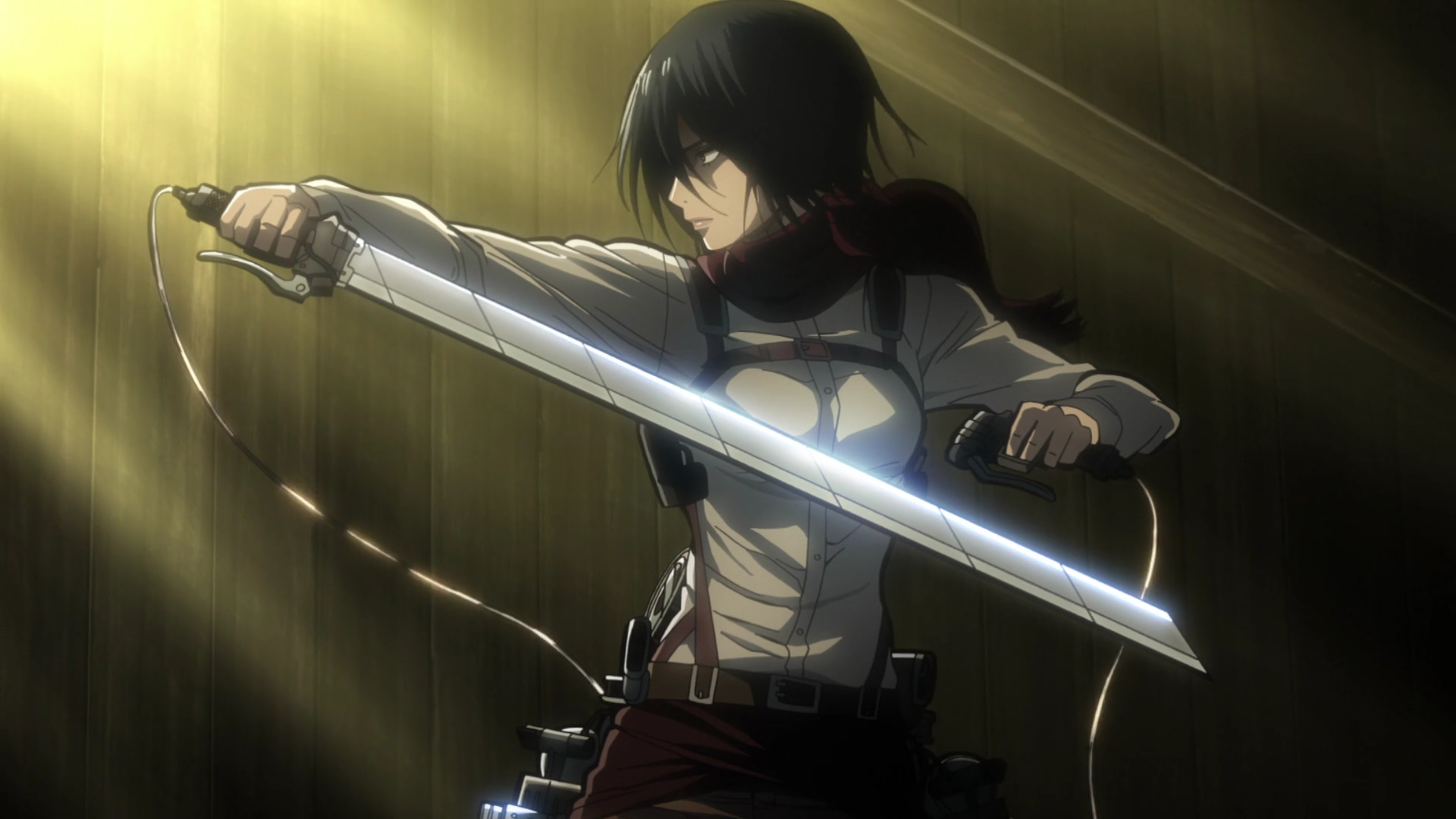 Mikasa Ackerman With Sword Wallpapers