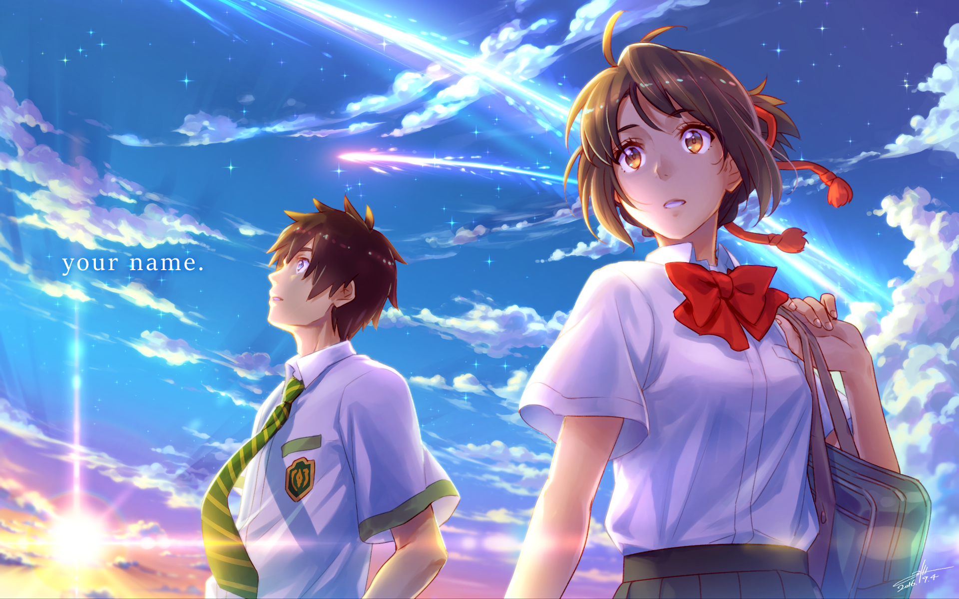 Mitsuha Miyamizu And Taki Tachibana Wallpapers