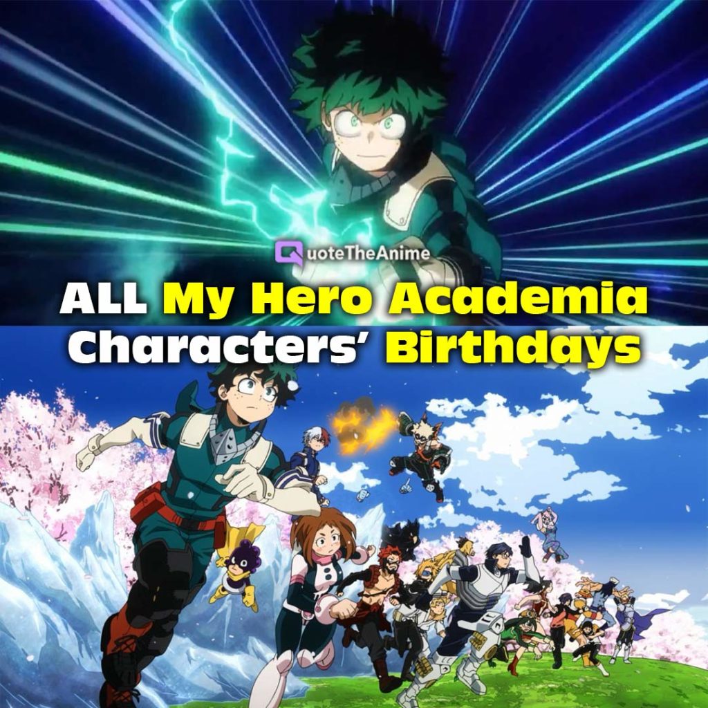 My Hero Academia Birthday Wallpapers