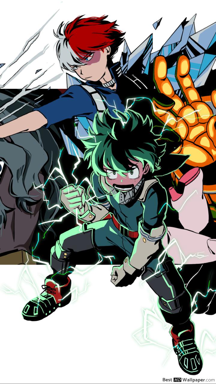 My Hero Academia Deku X Bakugou X Todoroki Wallpapers