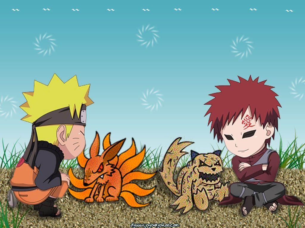 Naruto And Gaara Chibi Wallpapers