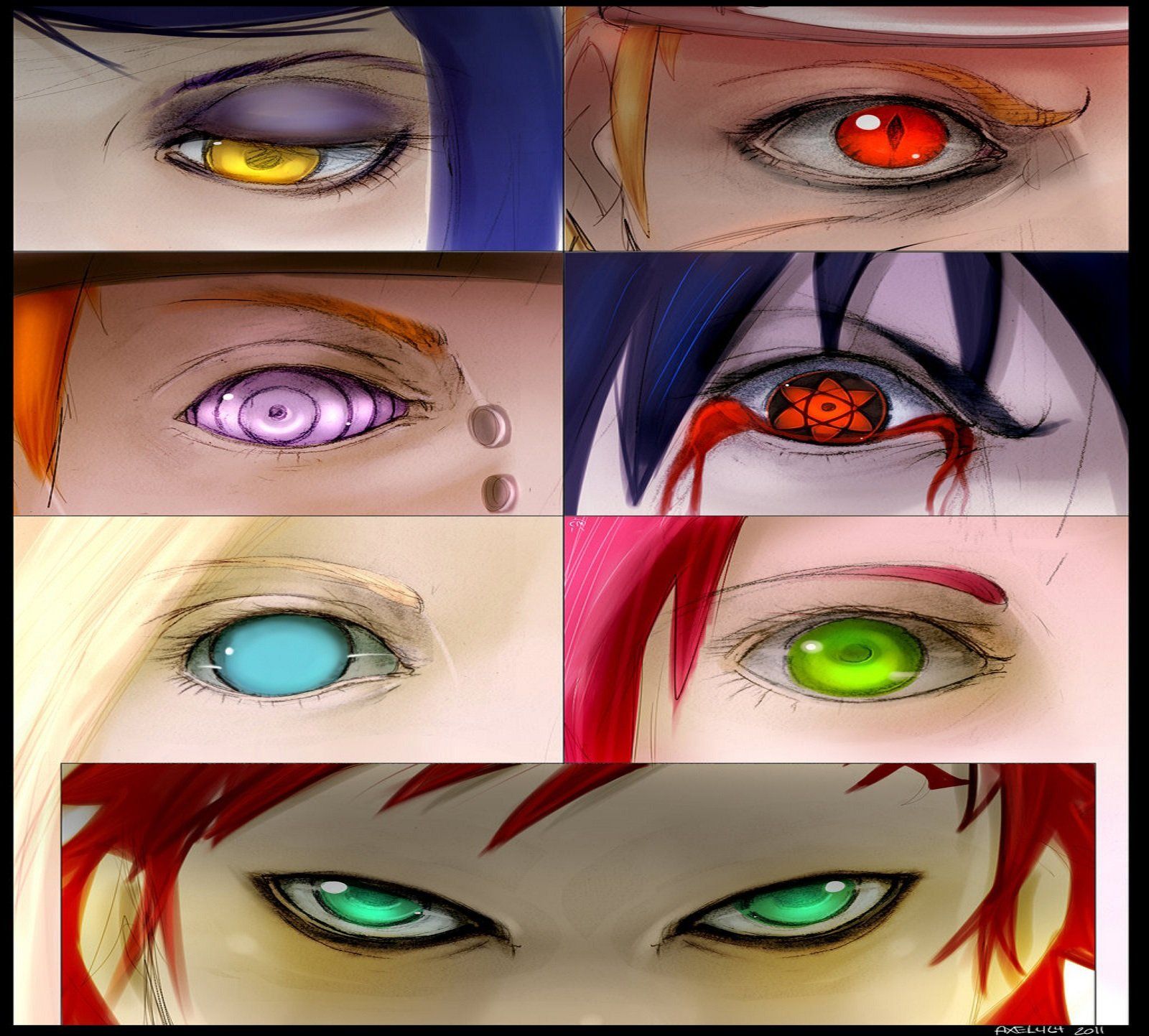 Naruto And Sasuke Eyes Wallpapers