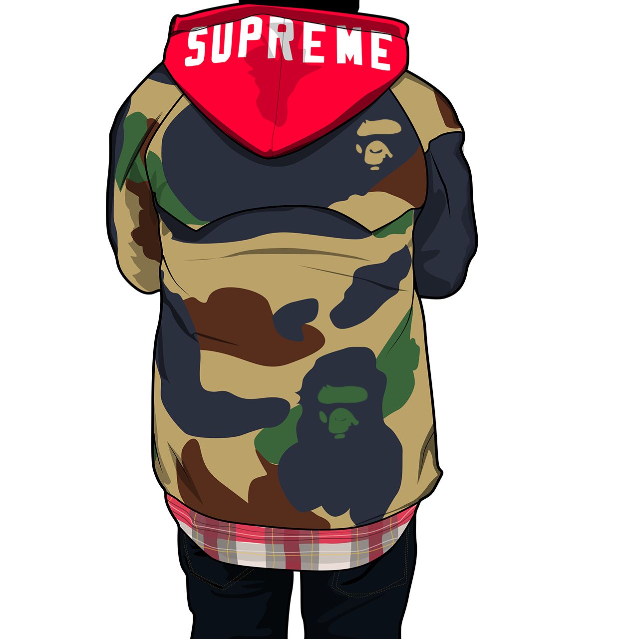 Naruto Bape Supreme Wallpapers