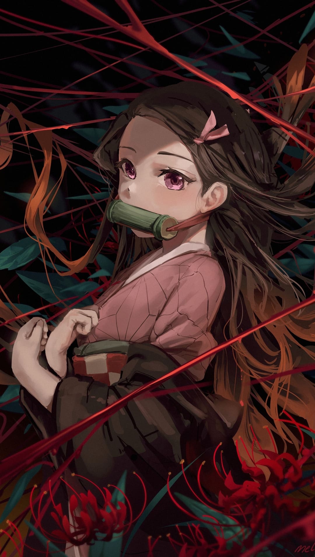 Nezuko Kamado Angry Kimetsu No Yaiba Art Wallpapers