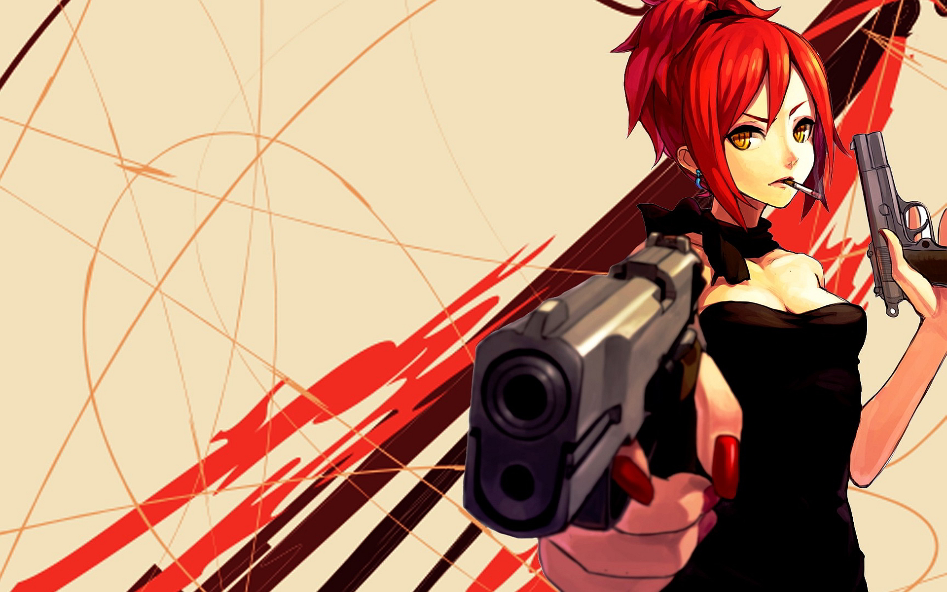 Red Hair Anime Girl Wallpapers