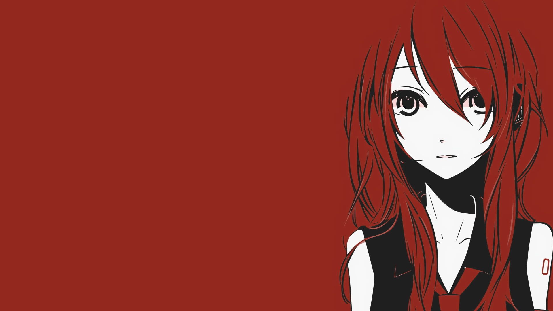 Redhead Anime Girl Wallpapers