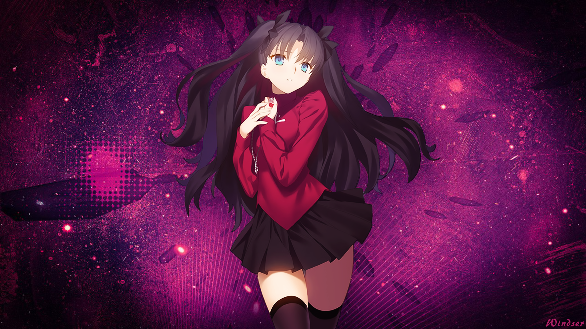 Rin Tohsaka Fate Stay Night Unlimited Blade Works Wallpapers