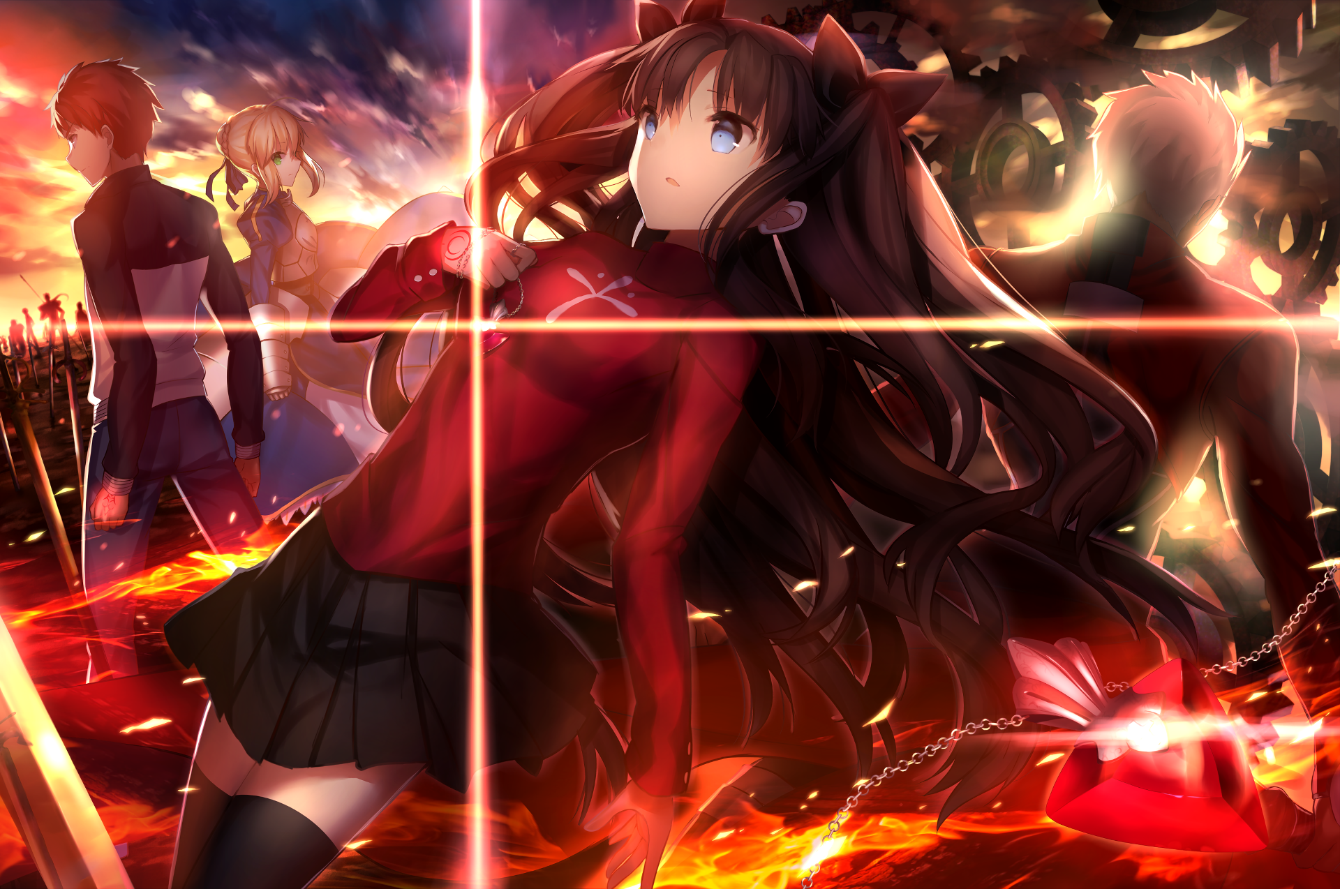 Rin Tohsaka Fate Stay Night Unlimited Blade Works Wallpapers