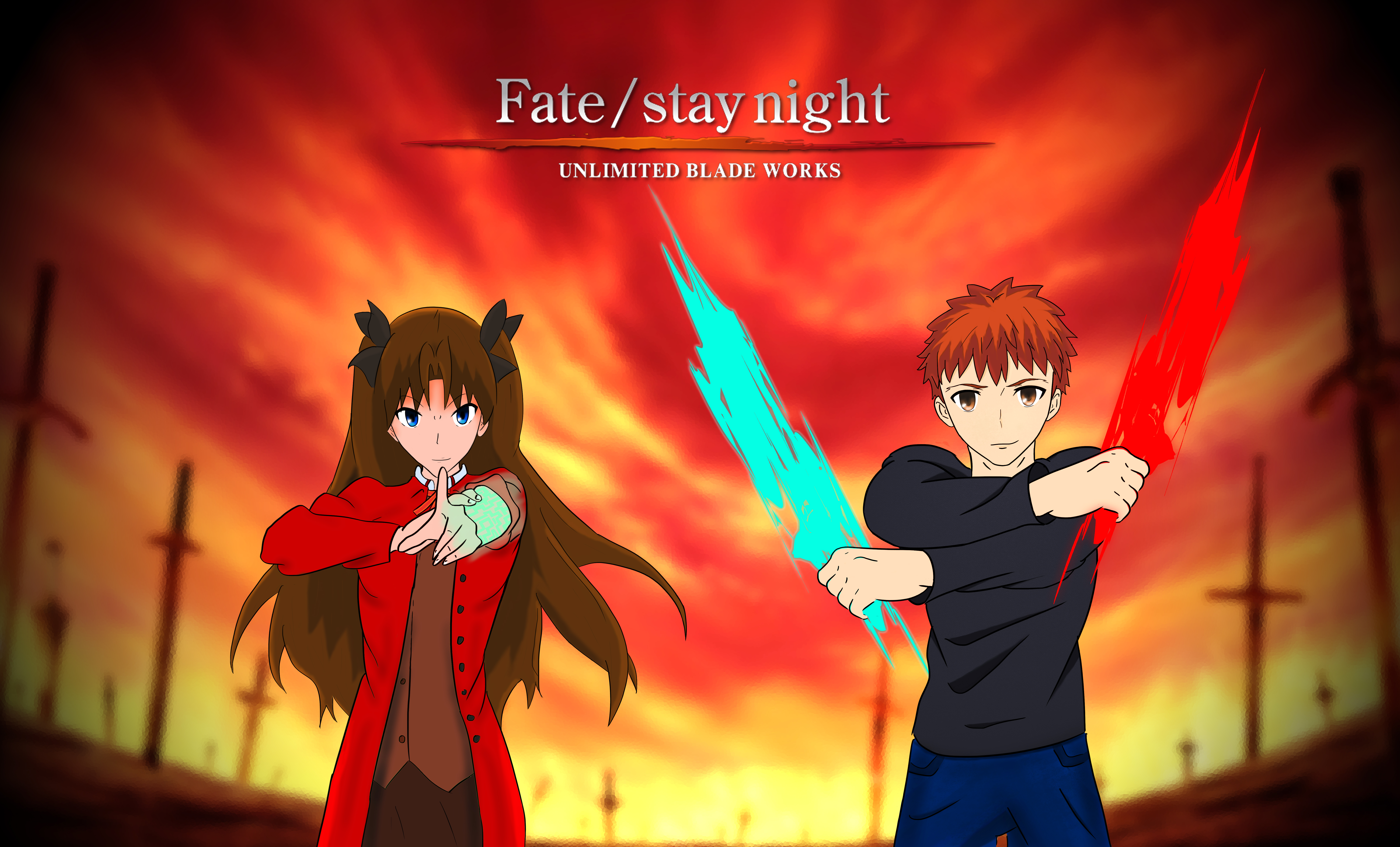 Rin Tohsaka Fate Stay Night Unlimited Blade Works Wallpapers