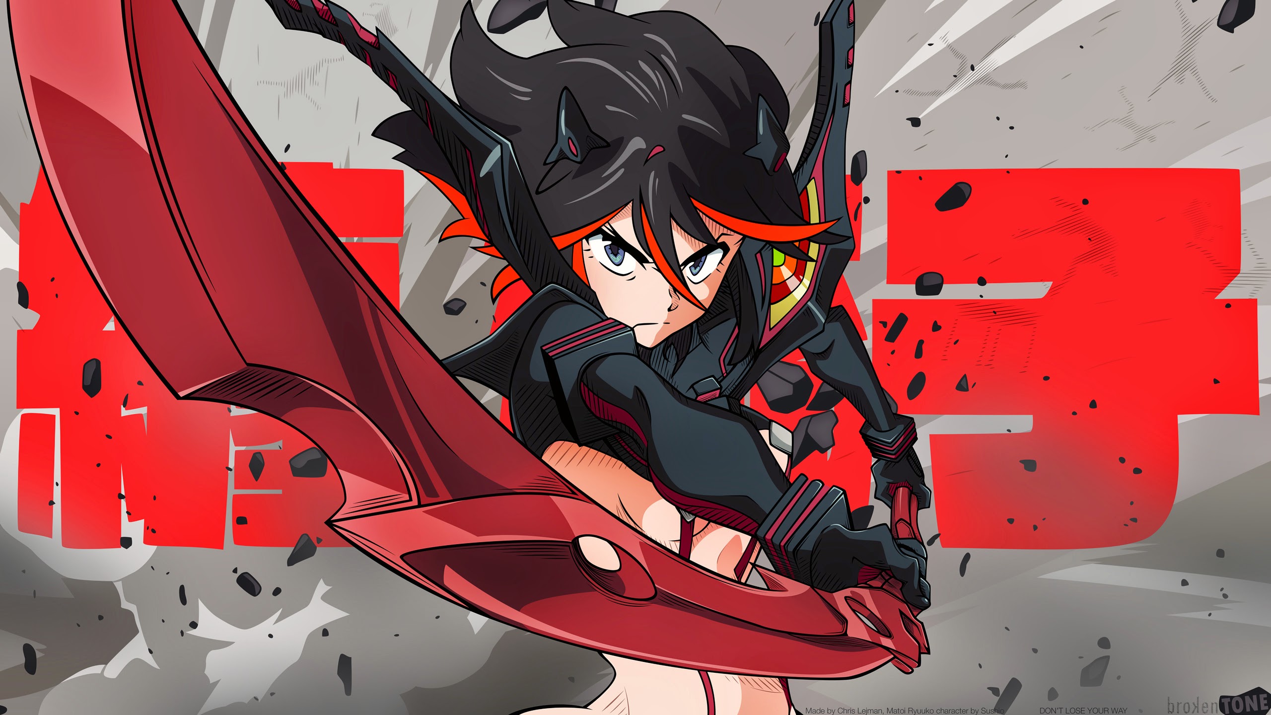 Ryuko Matoi In Kill La Kill Wallpapers