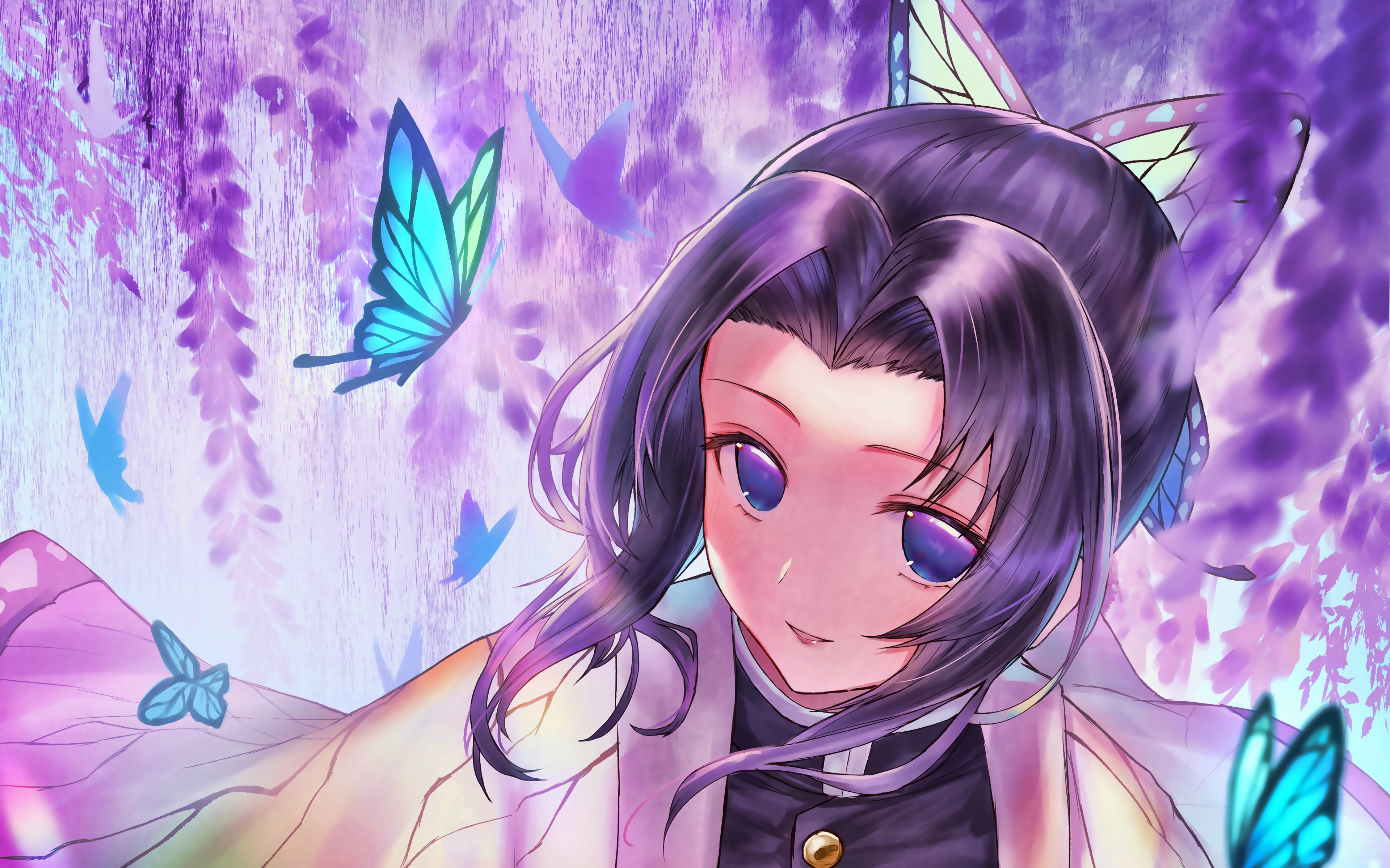 Shinobu Kochou With Butterfly Wallpapers