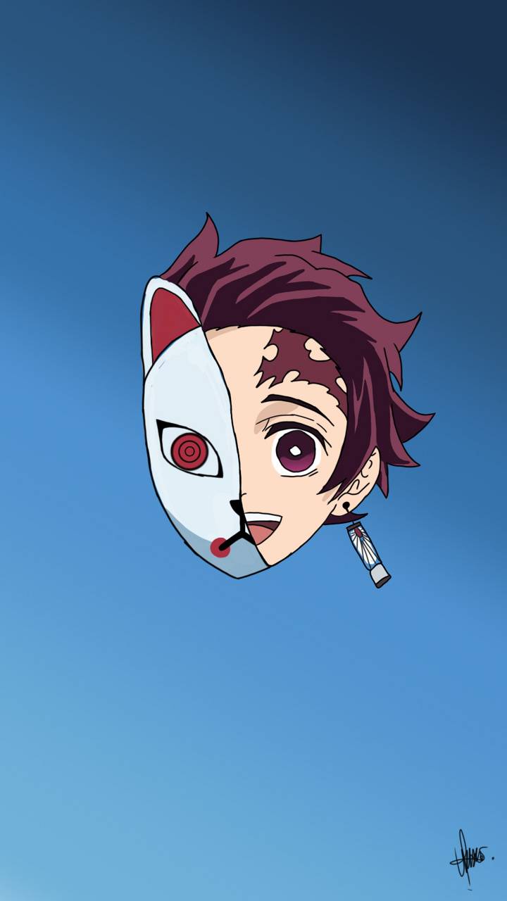 Tanjirou Kamado Mask Art Wallpapers