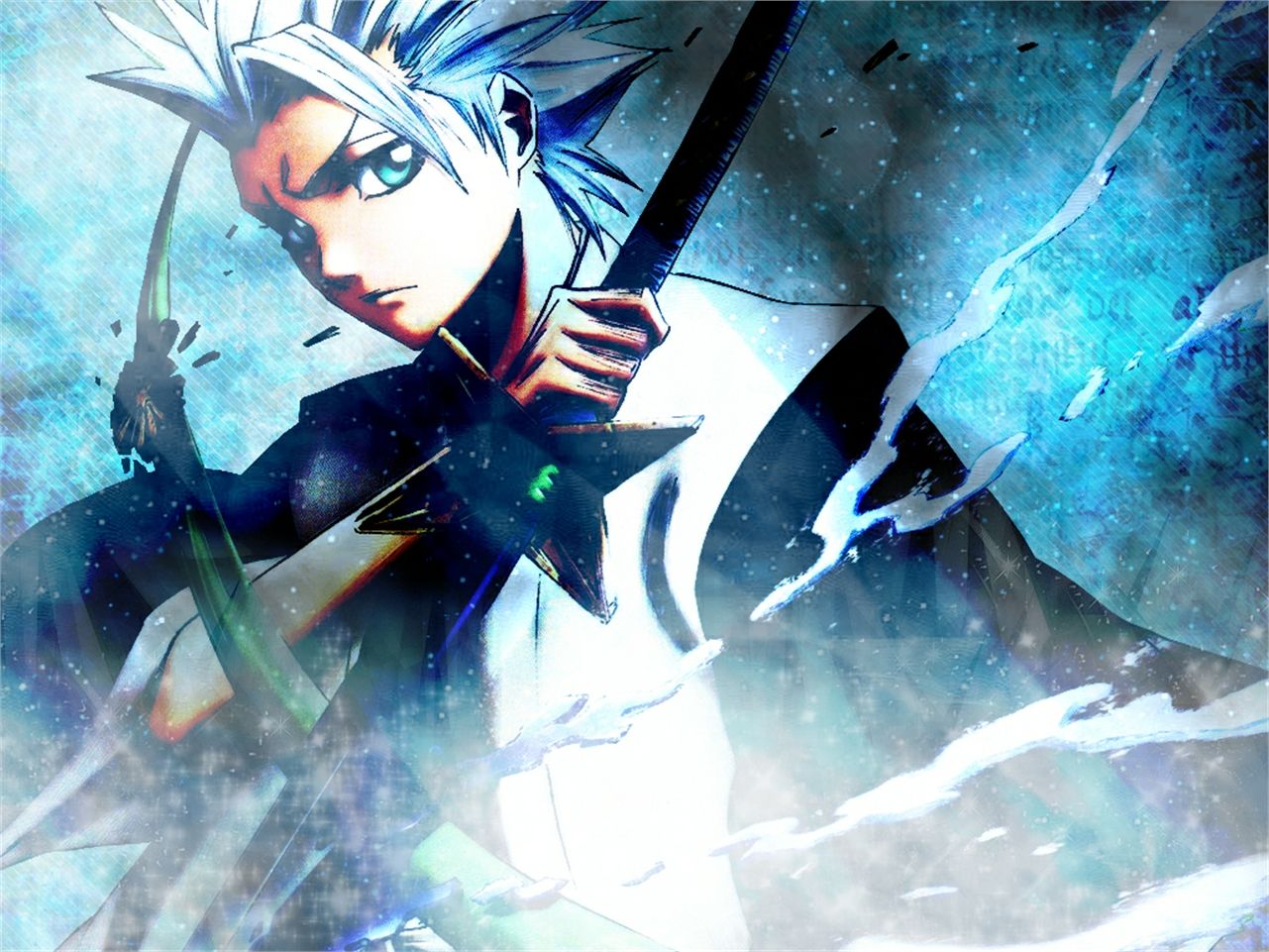 Toushirou Hitsugaya Standing In Moon Night Wallpapers