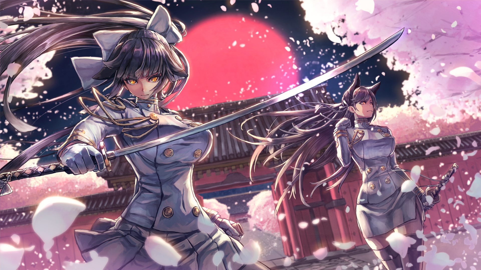 Warrior Atago Vs Takao Azur Lane Wallpapers