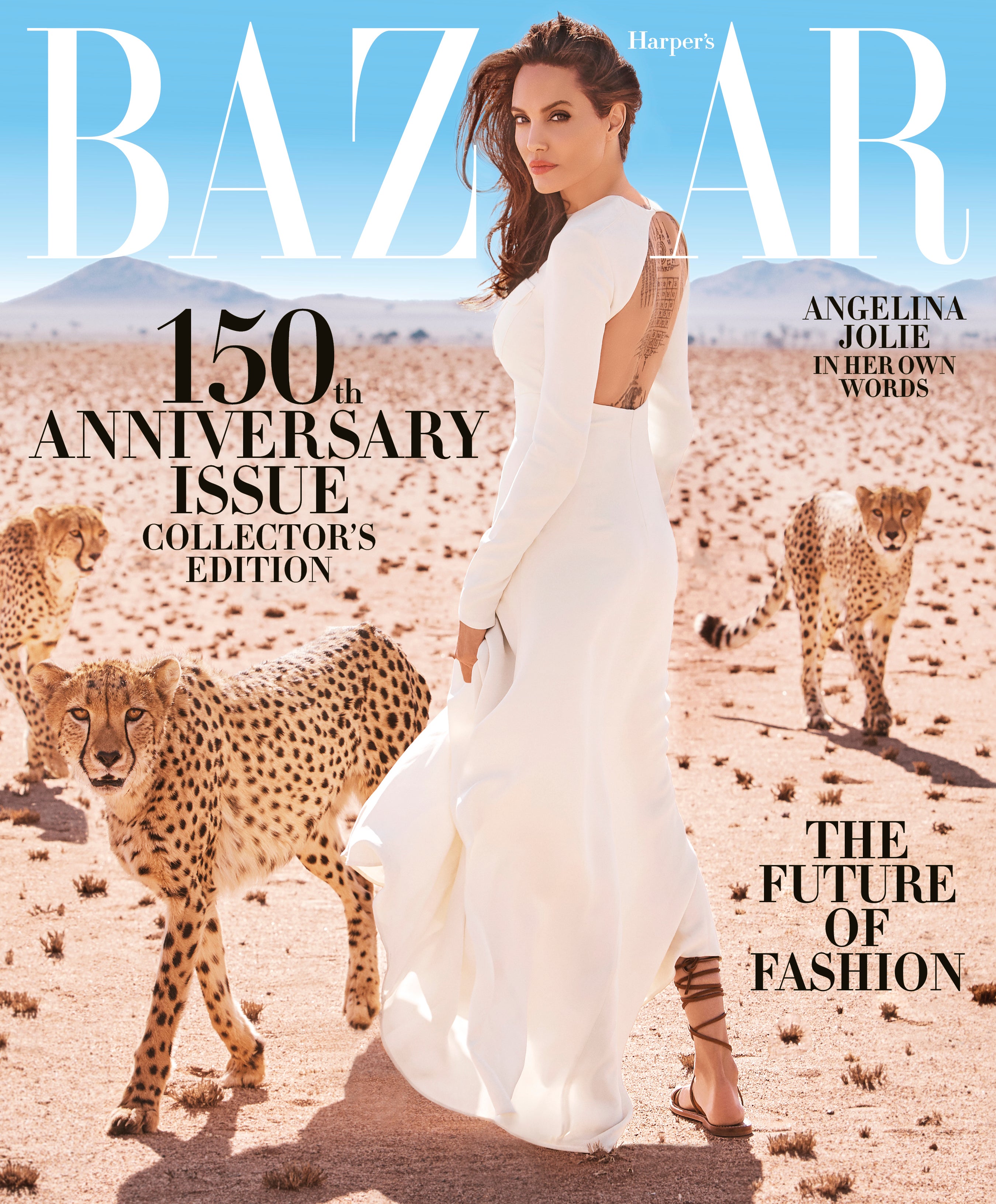 Angelina Jolie For Harpers Bazaar Wallpapers