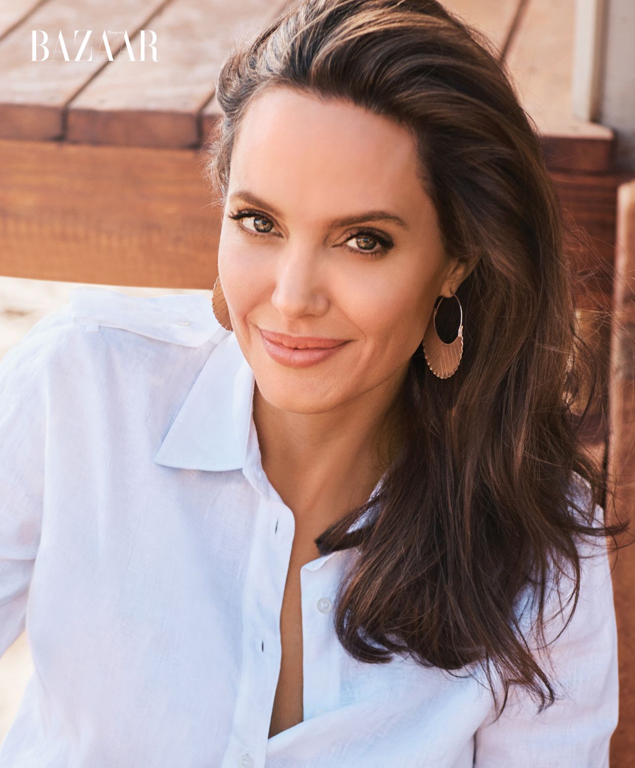 Angelina Jolie For Harpers Bazaar Wallpapers