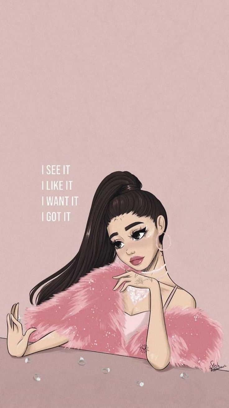 ariana grande cute drawings Wallpapers