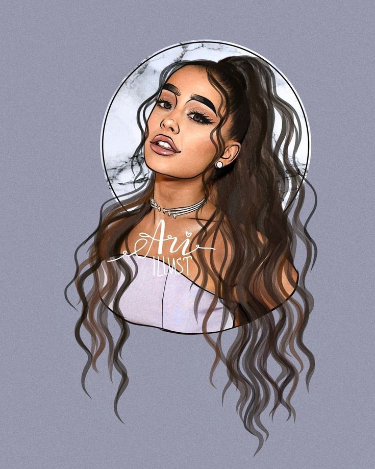 ariana grande cute drawings Wallpapers