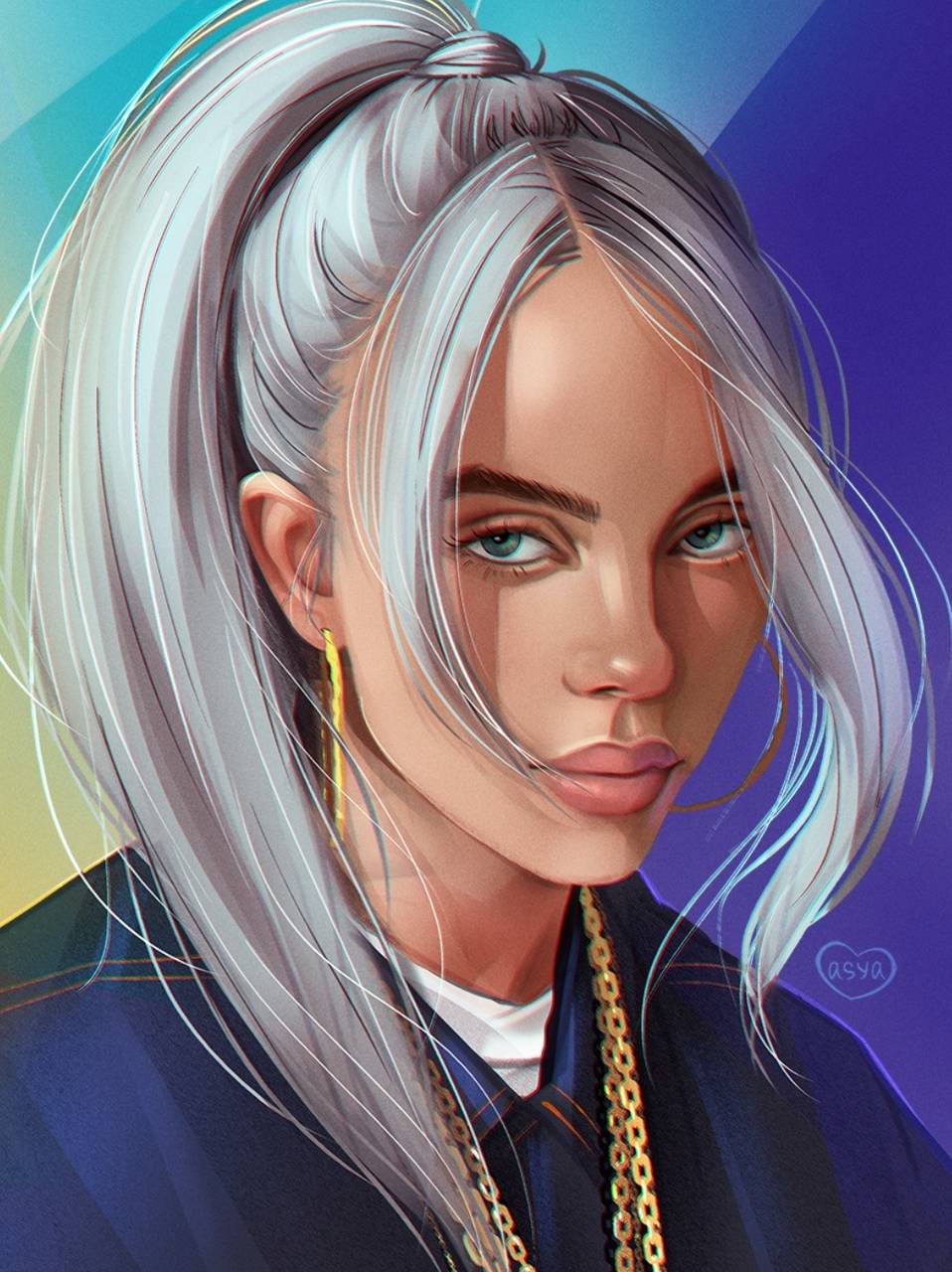 Billie Eilish Anime Cartoon Wallpapers