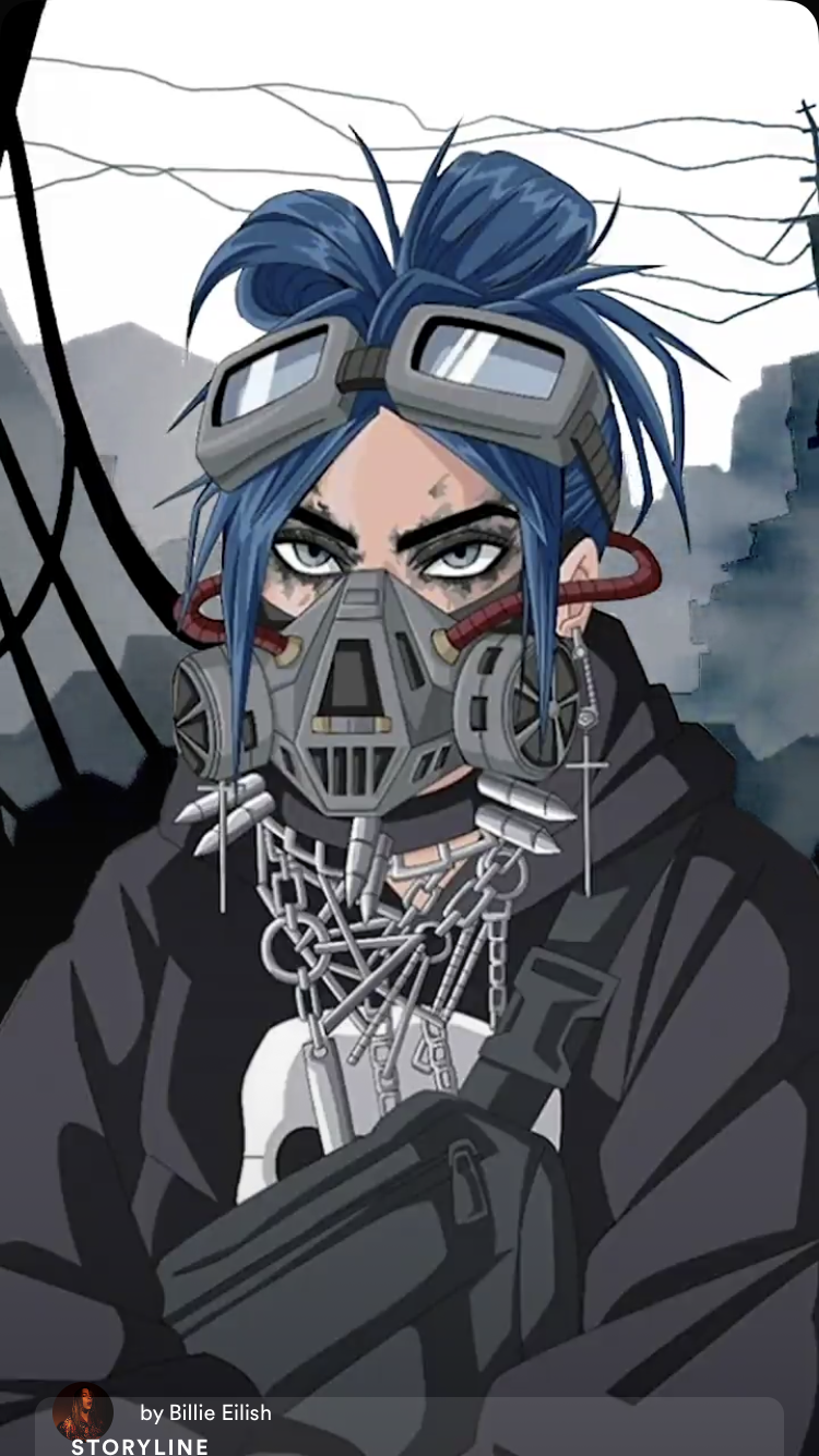 Billie Eilish Anime Cartoon Wallpapers