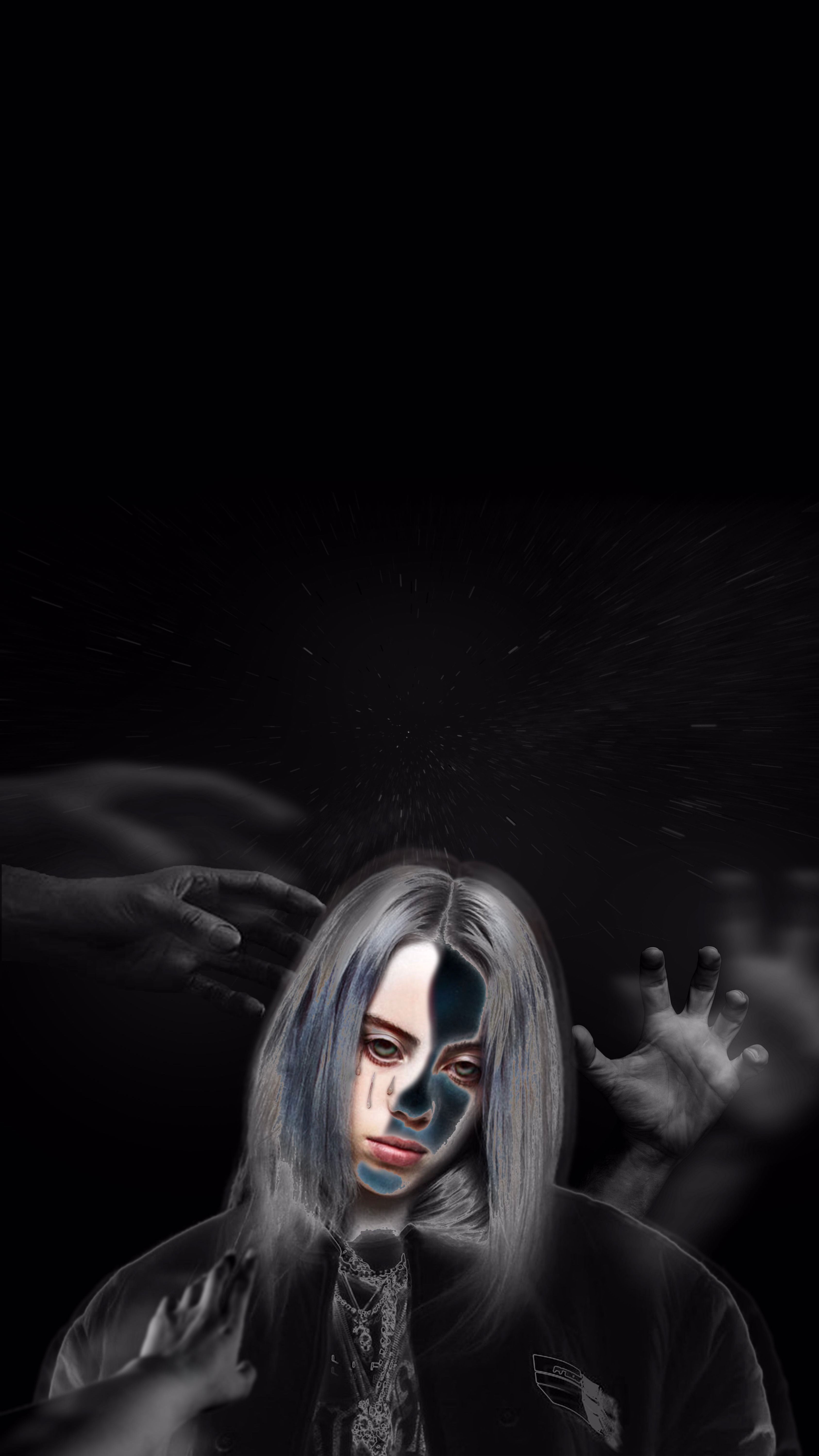 Billie Eilish Black and White 2020 Wallpapers