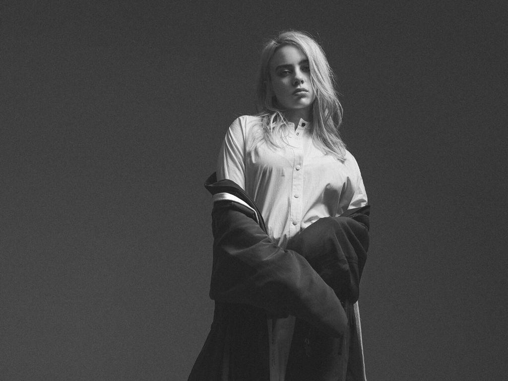 Billie Eilish Monochrome 2021 Wallpapers