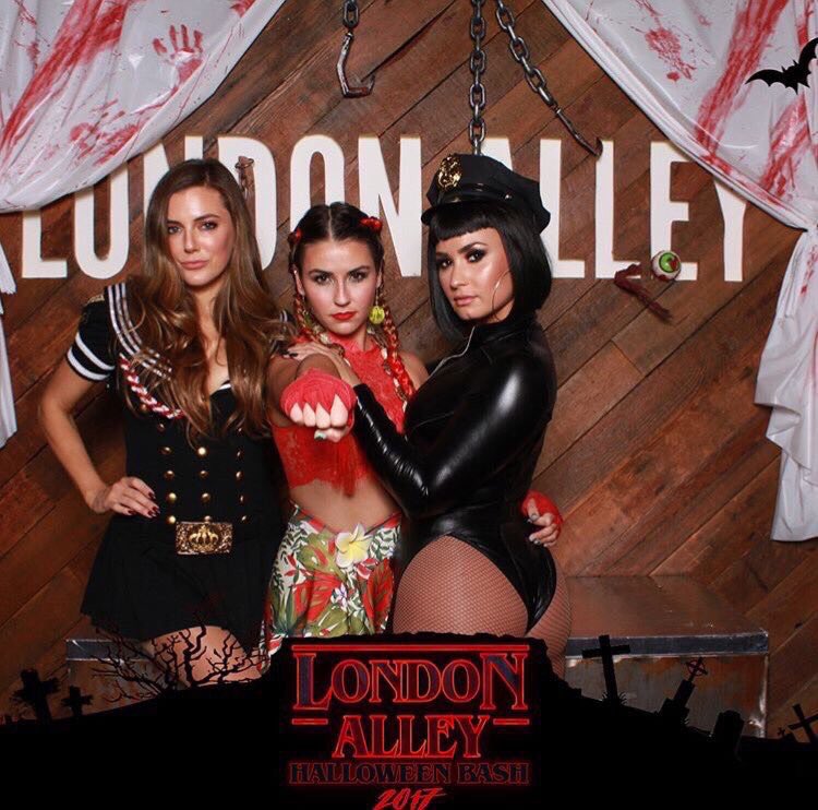 Demi Lovato at the London Alley Halloween Bash 2017 Wallpapers