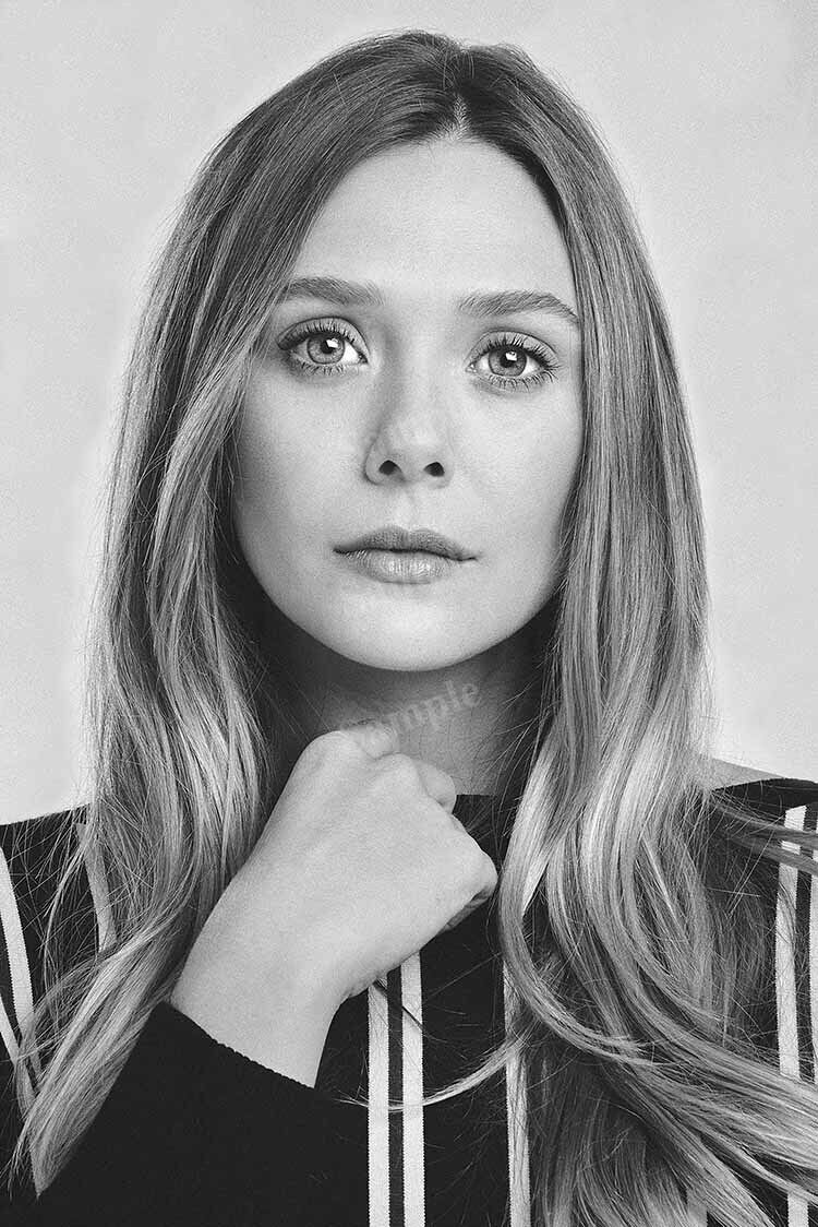 Elizabeth Olsen Beautiful Monochrome Wallpapers