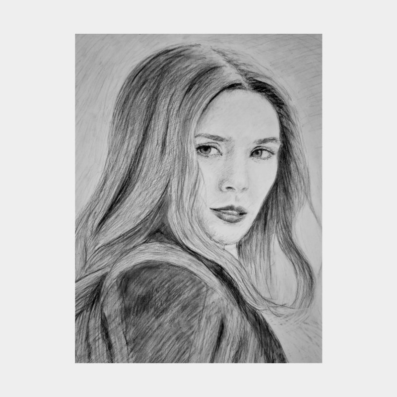 Elizabeth Olsen Beautiful Monochrome Wallpapers