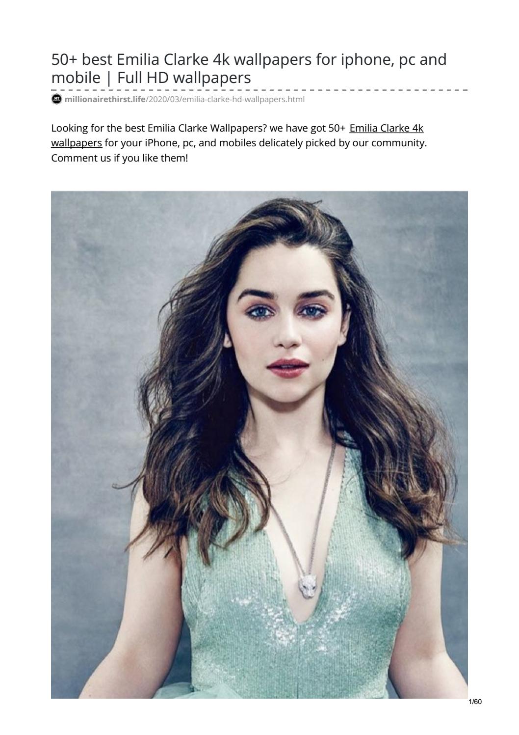 Emilia Clarke 2020 Beautiful Wallpapers