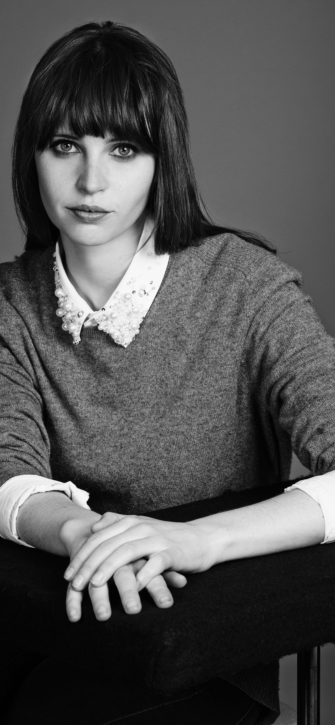 Felicity Jones Monochrome 2018 Wallpapers