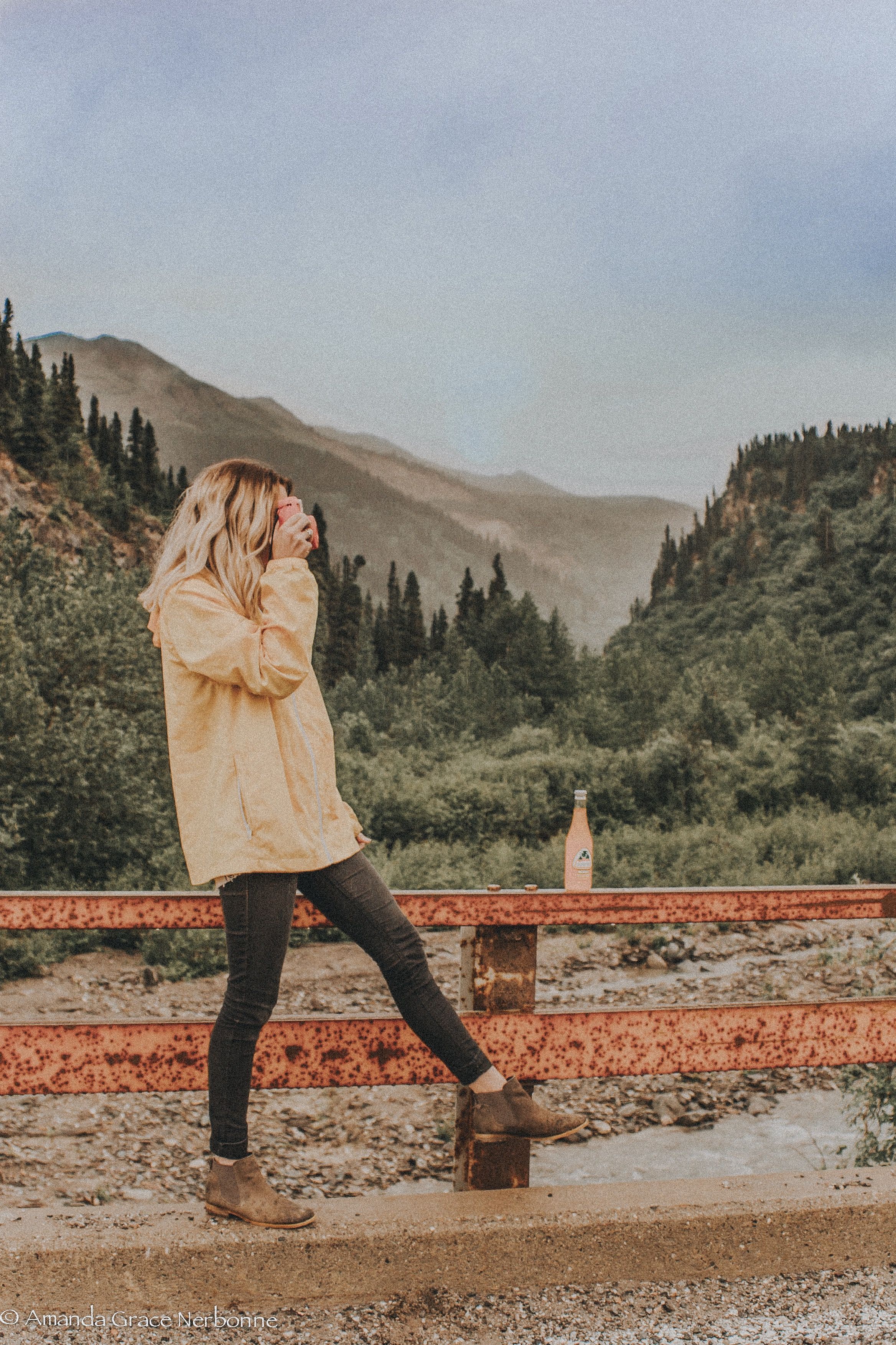 Girl At Tip Of Mountain Wallpapers