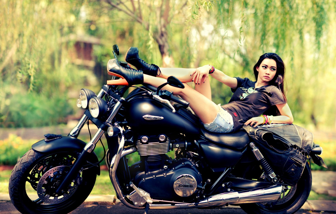 Girls & Motorcycles Wallpapers