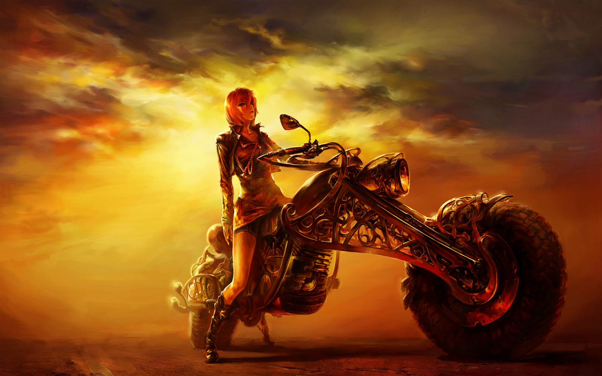 Girls & Motorcycles Wallpapers