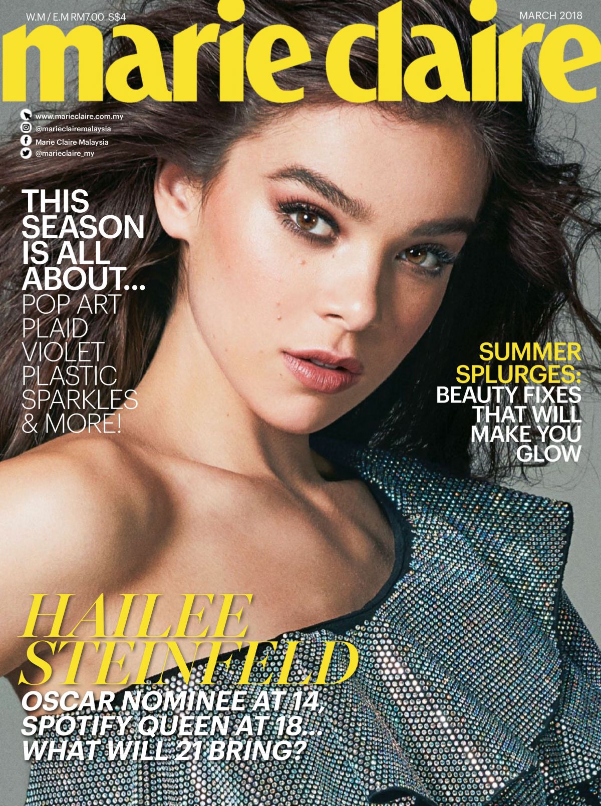 Hailee Steinfeld For Marie Claire Magazine Wallpapers