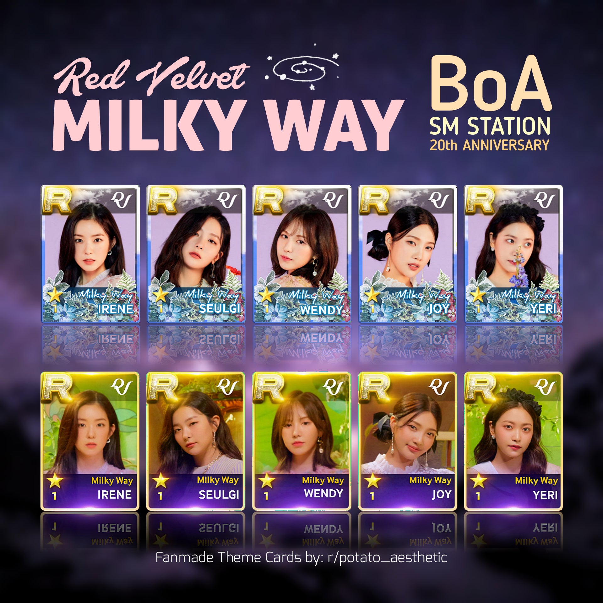 Joy Red Velvet Milky Way Wallpapers