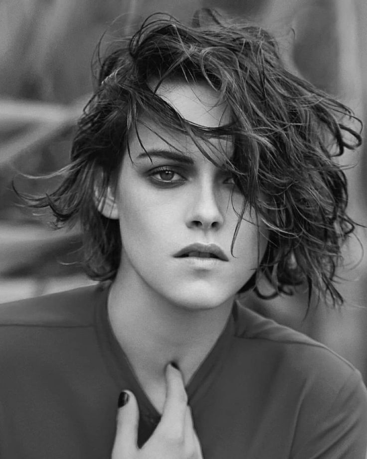 Kristen Stewart Brunette Black and White Wallpapers