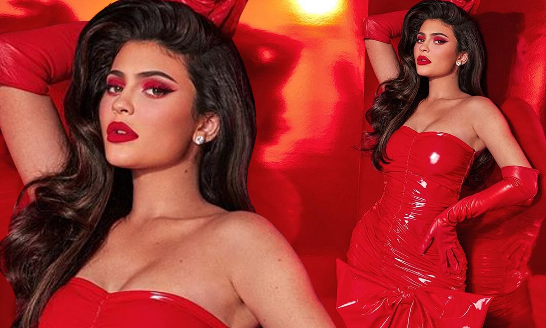 Kylie Jenner Red Dress Wallpapers