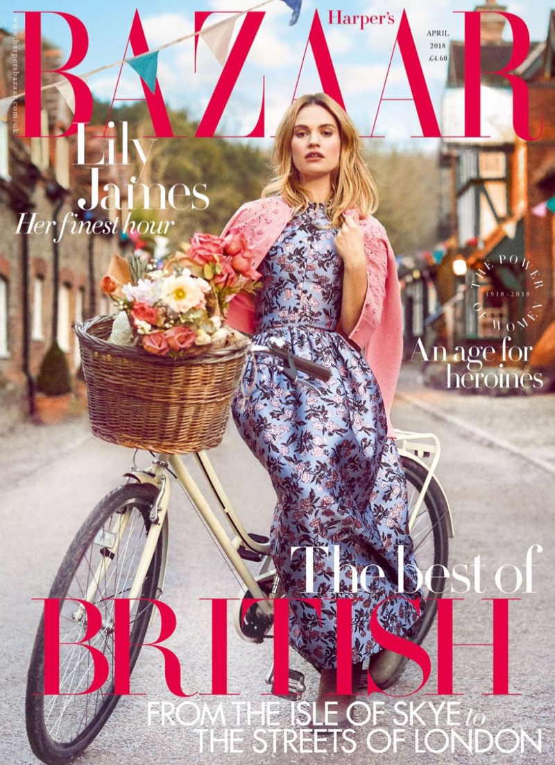 Lily James Harper's Bazaar Wallpapers