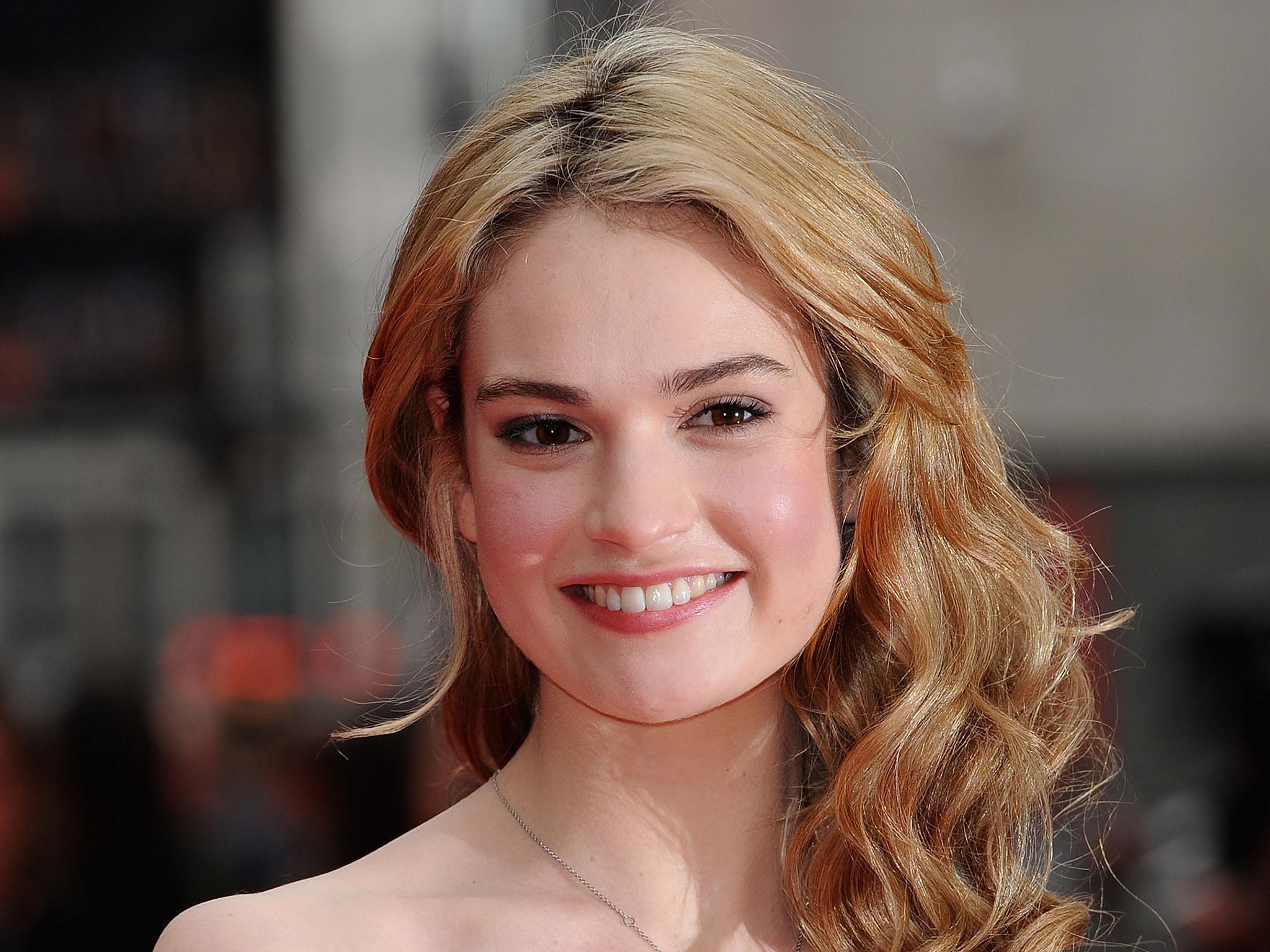 Lily James Smiling Wallpapers