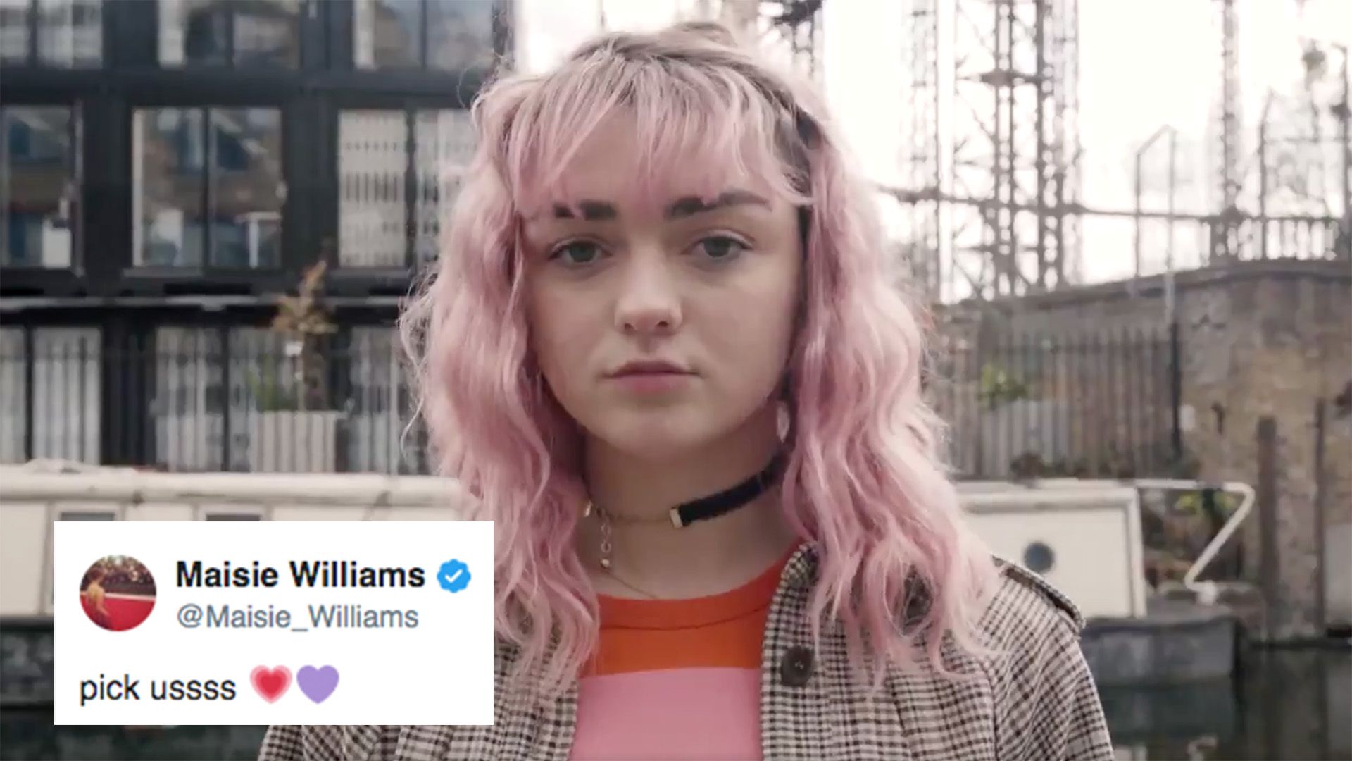 Maisie Williams Pink Hair Wallpapers