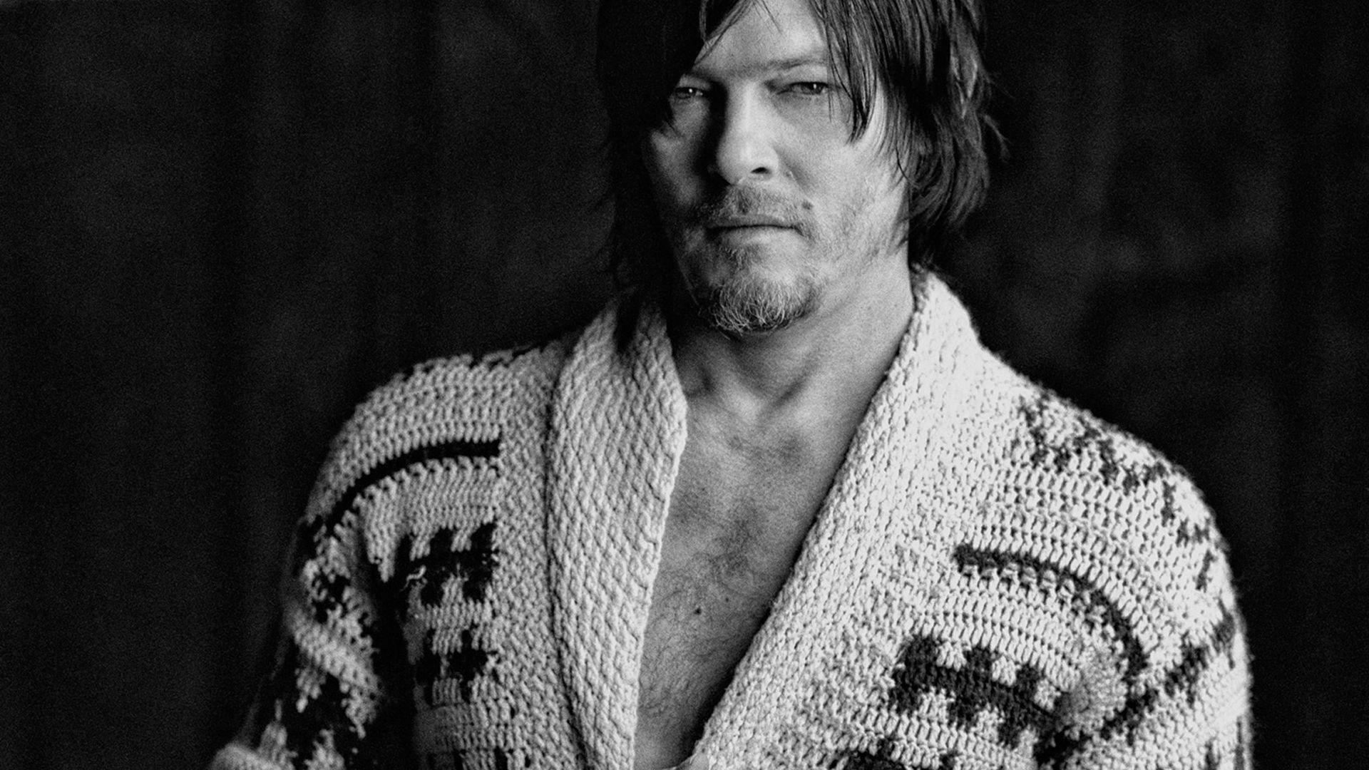 Norman Reedus Monochrome Wallpapers